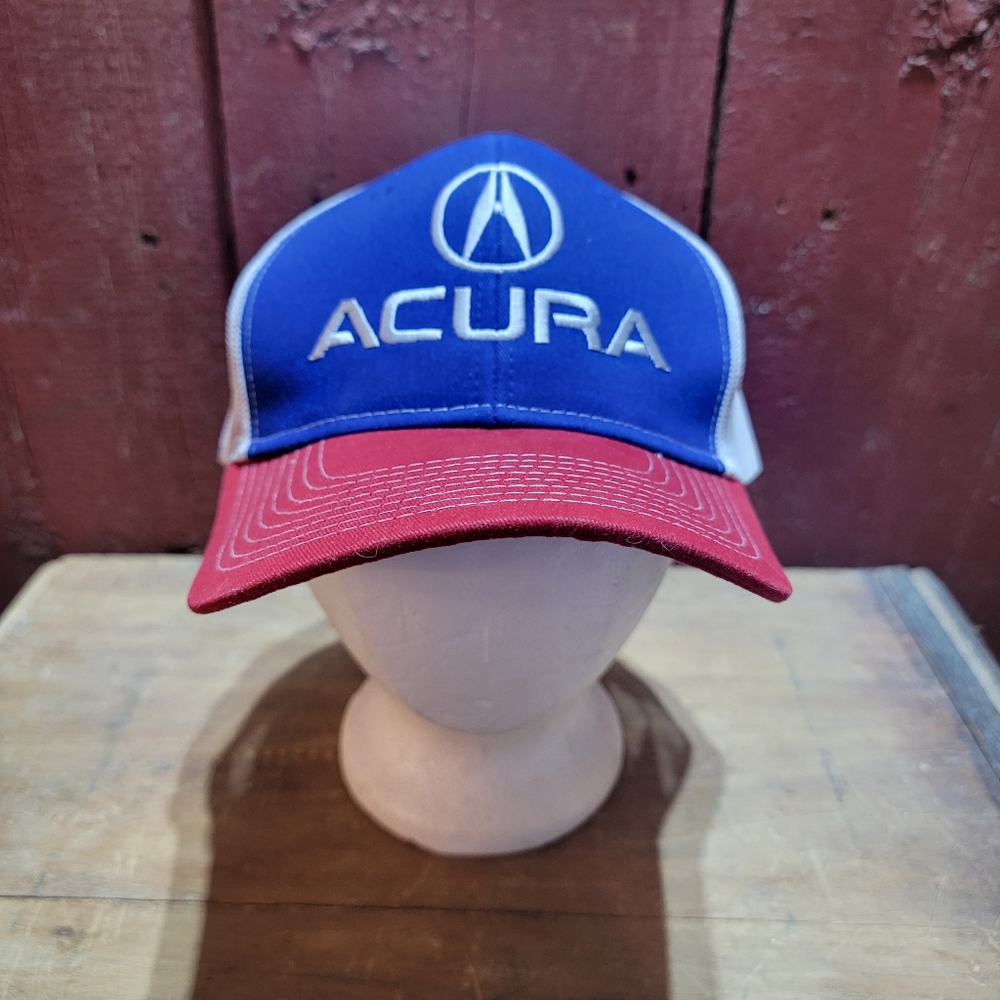 Honda Acura Red White Blue Port Authority Brand East Liberty Plant Trucker Hat